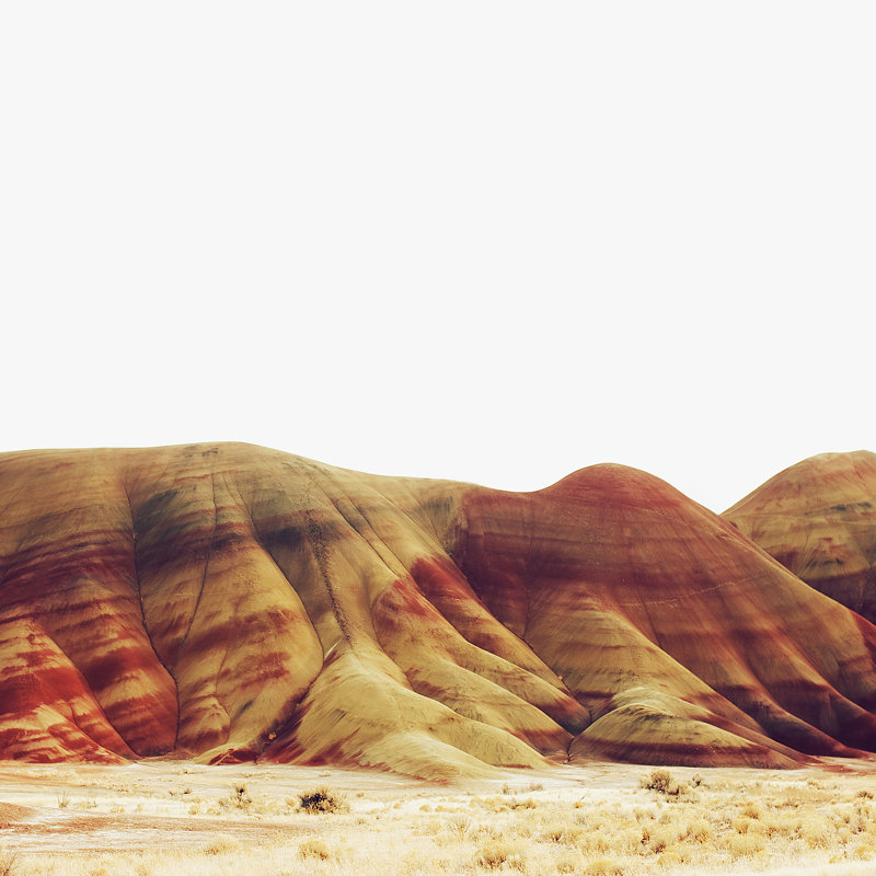 " Oregon Painted Hills ", 12" H x 12" W  , No, Wrapped Canvas