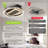 20Inch Modern Leafless Ceiling Fan With Remote Control Removable And Washable, Reversible Motor
