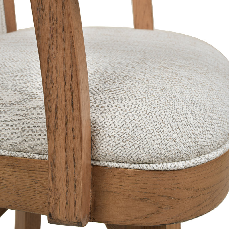 Boden-Rose Swivel Upholstered Counter Stool, Bar Stool (31" Seat Height)