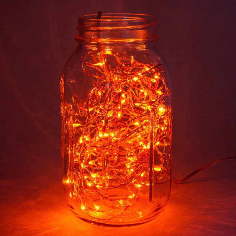 Guirlande de 20 lumières DEL Stollings, Orange