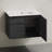 St. Tropez 30" Wall-Mounted Bathroom Vanity In Brown Oak With Black 3-Hole Widespread Sink Top-1250362552-1250362553-1250362555