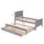Lit plateforme avec lit gigogne et tiroirs-308146586