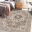 Tapis d'entrée lavable 5 x 8 po: Tapis de couloir de cuisine de ferme Tapis de sol large et doux résistant à l'eau pour salle de bain, tapis antidérapant pour salon, chambre à coucher, salle à manger (beige)-529634703