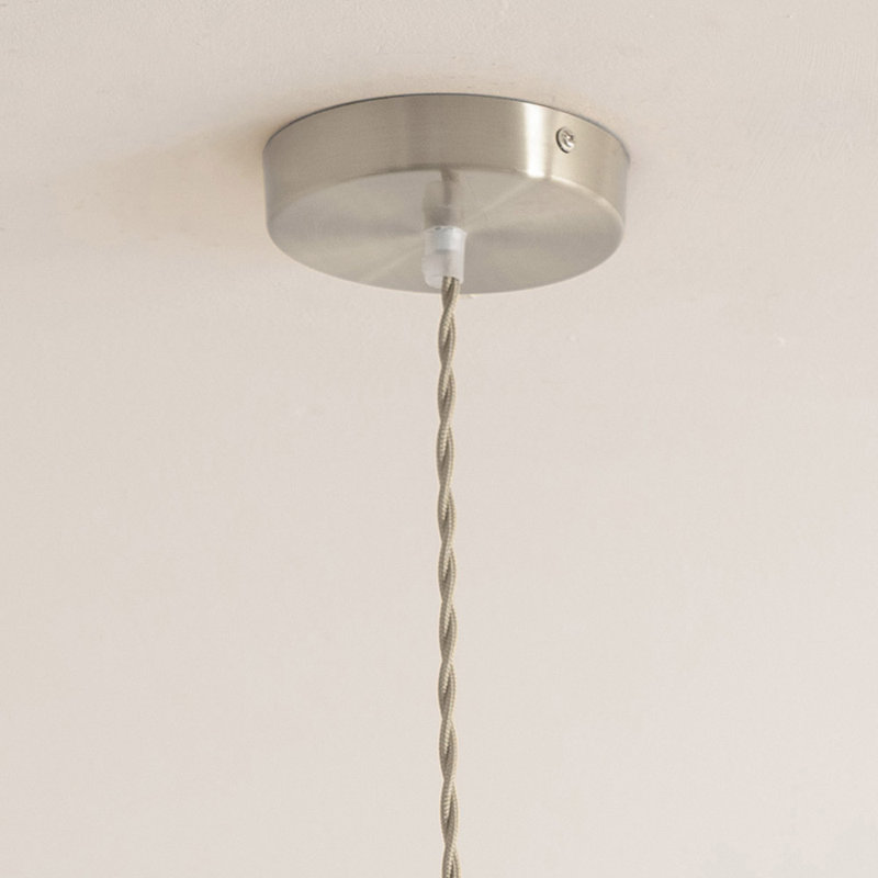 1 - Light Pendant, Green, No, Chrome