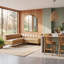 Canapé modulaire en similicuir Charbel-128494490