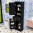 Minimalist Bathroom Storage Cabinet with Drawer, Adjustable Shelves and Anti-Toppling Design-1552911993
