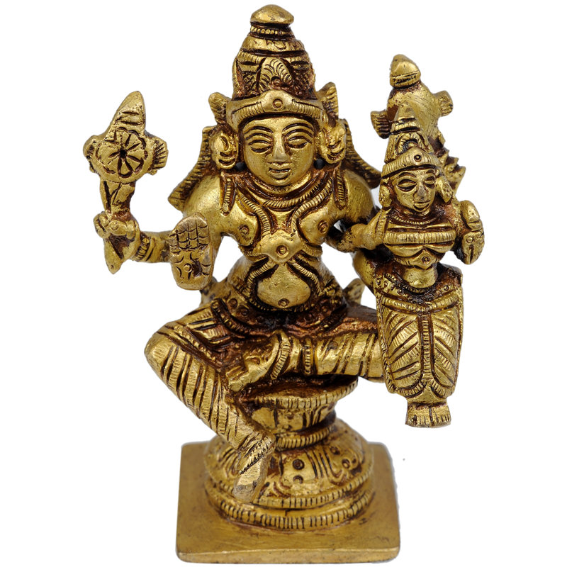 Lord Vishnu avec la déesse Lakshmi, Or