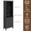 Bibliothèque standard de 71 po de hauteur avec tiroir et porte (ensemble de 2)-1589935229