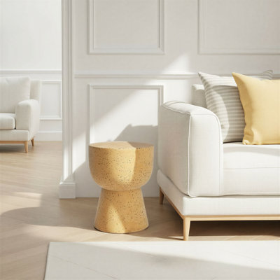 Round Terrazzo Table Stool
