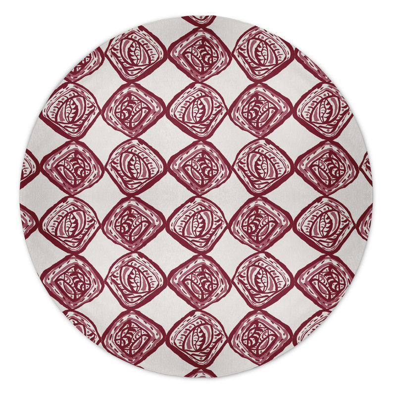 Safari Chenille Indoor Rug, Round 5'