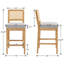 Upholstered Counter Stool with Solid Wood Frame-1456267477-1456267476