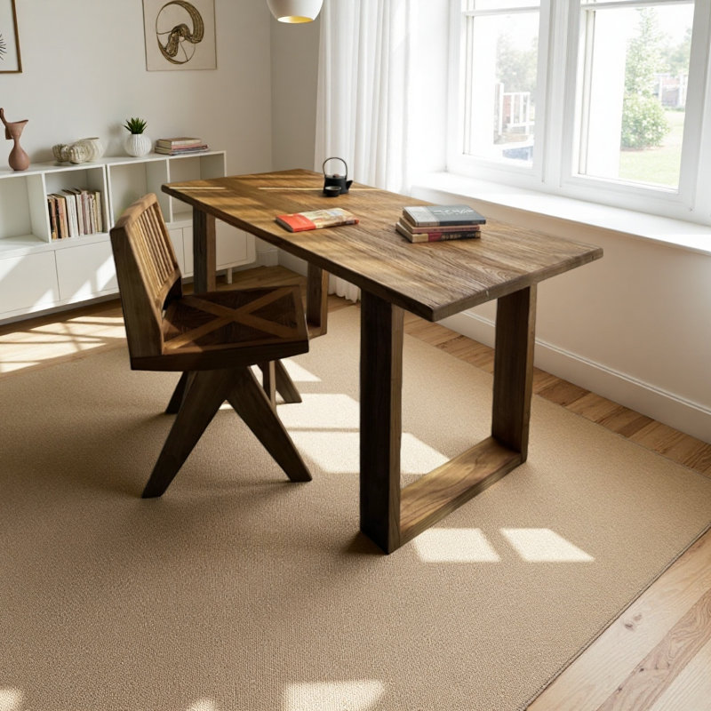 Old elm wood solid wooden desk