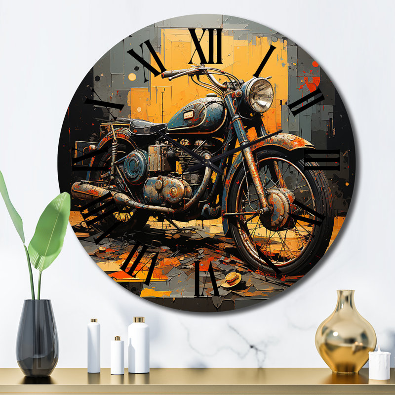 Shander - Transportation Wall Clock, Large