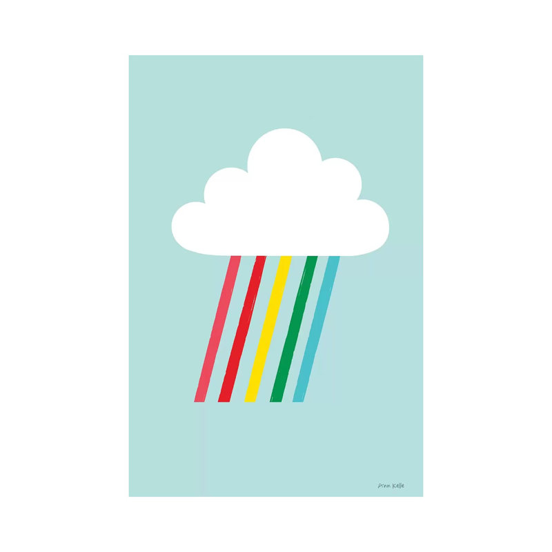 Rainbow Rays II by Ann Kelle - Wrapped Canvas Print, 101.6 cm H x 66.04 cm W x 3.175 cm D