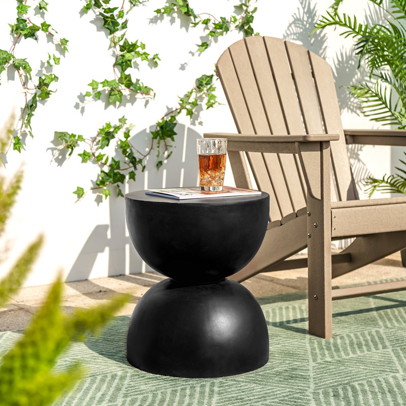 17.75'' Tall Accent Stool, Black
