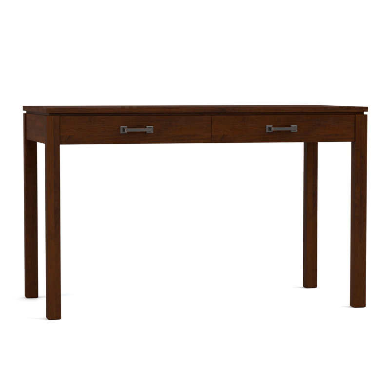 Origins Solid Wood Writing Desk, 30" H x 48" W x 24" D, Bronze