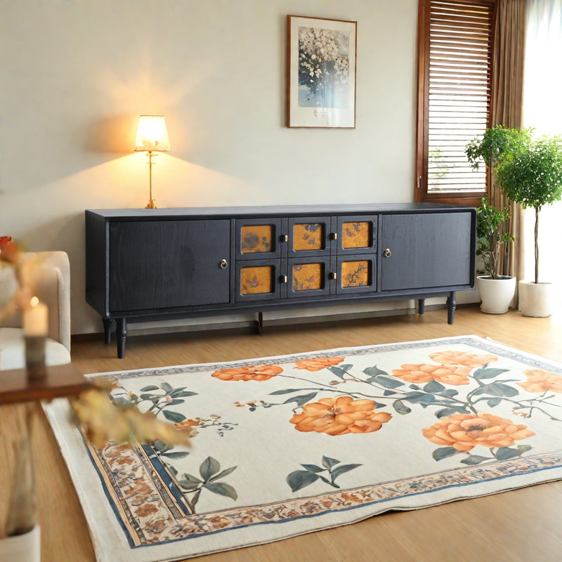 Nouveau meuble télé vintage chinois, Noir