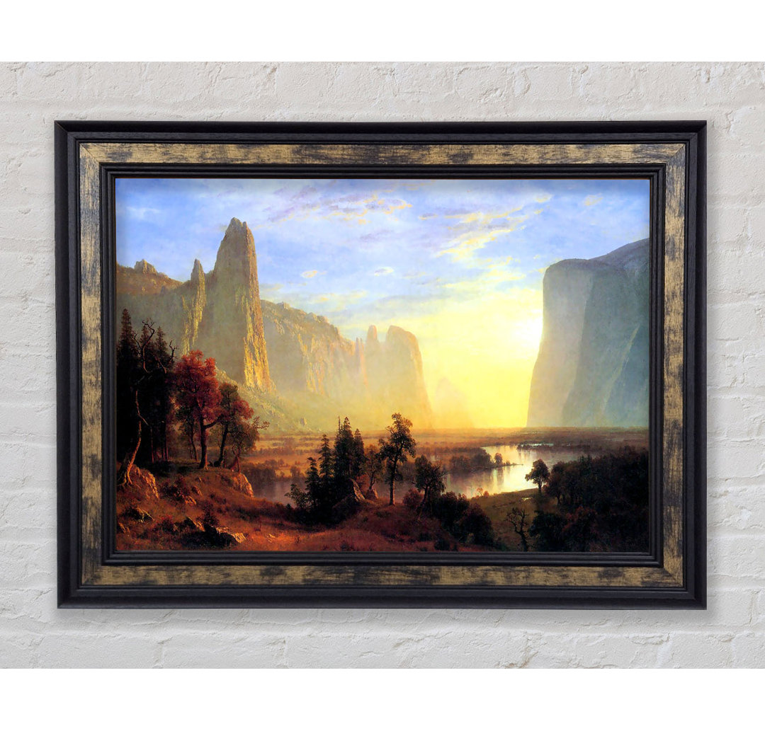 Yosemite Valley von Bierstadt - Einzelne Bilderrahmen Kunstdrucke