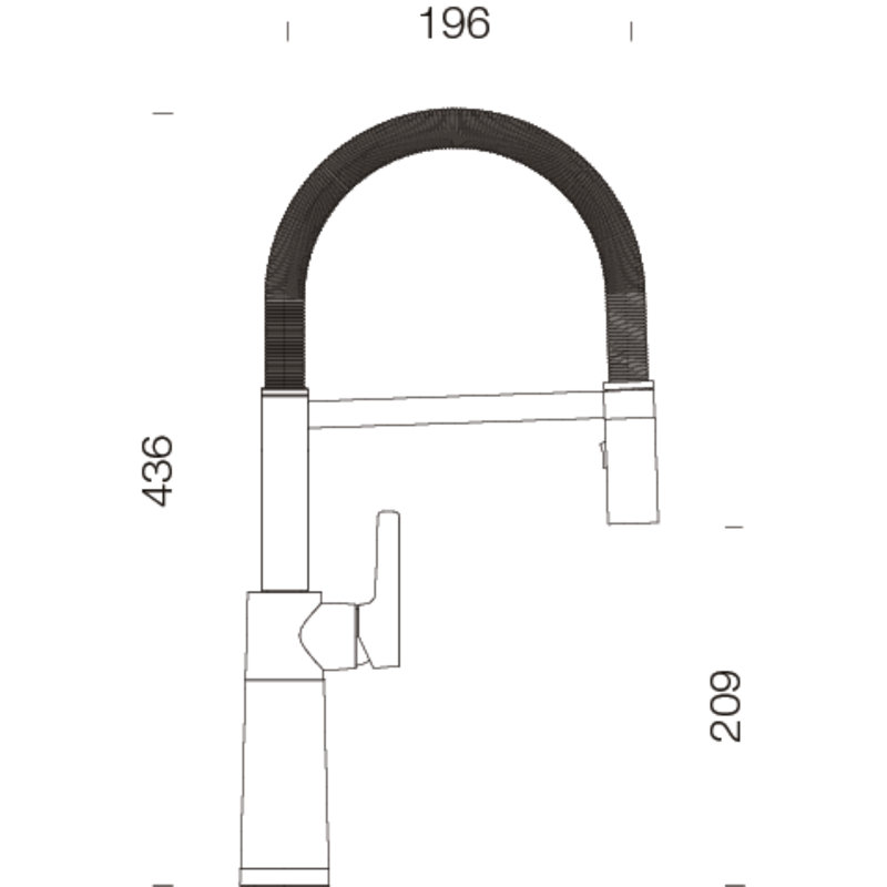 High-Pressure Single-Lever Mixer Tap Sc-550, Stone