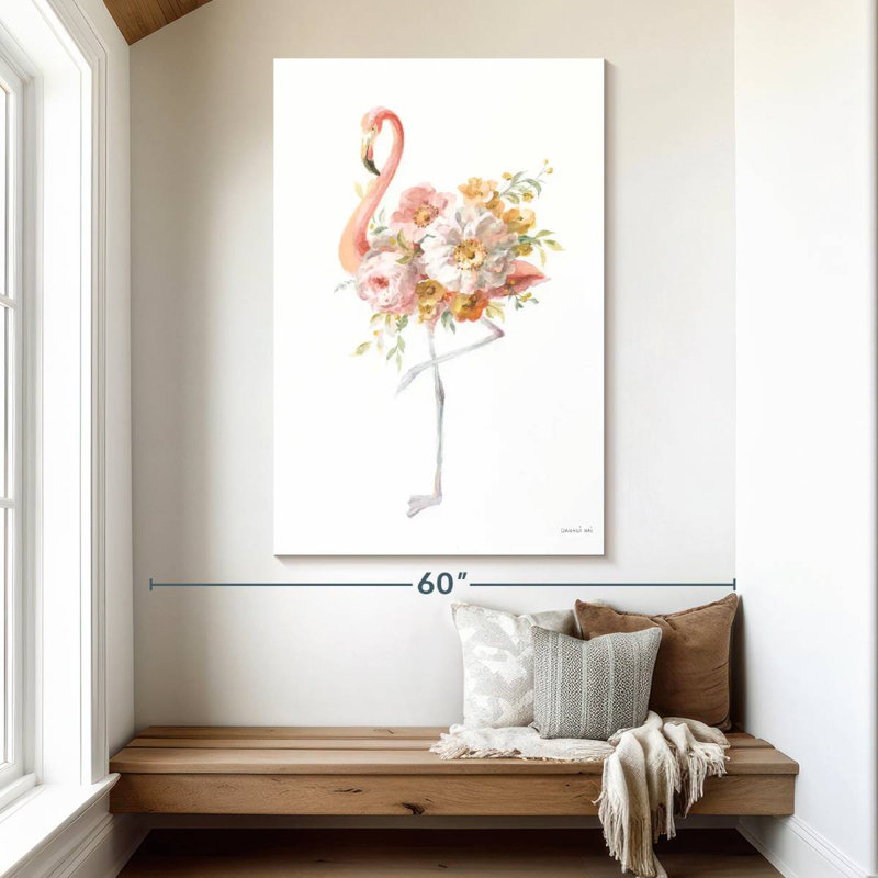 Flamant rose Brampt II, H 51 po x l 34 po
