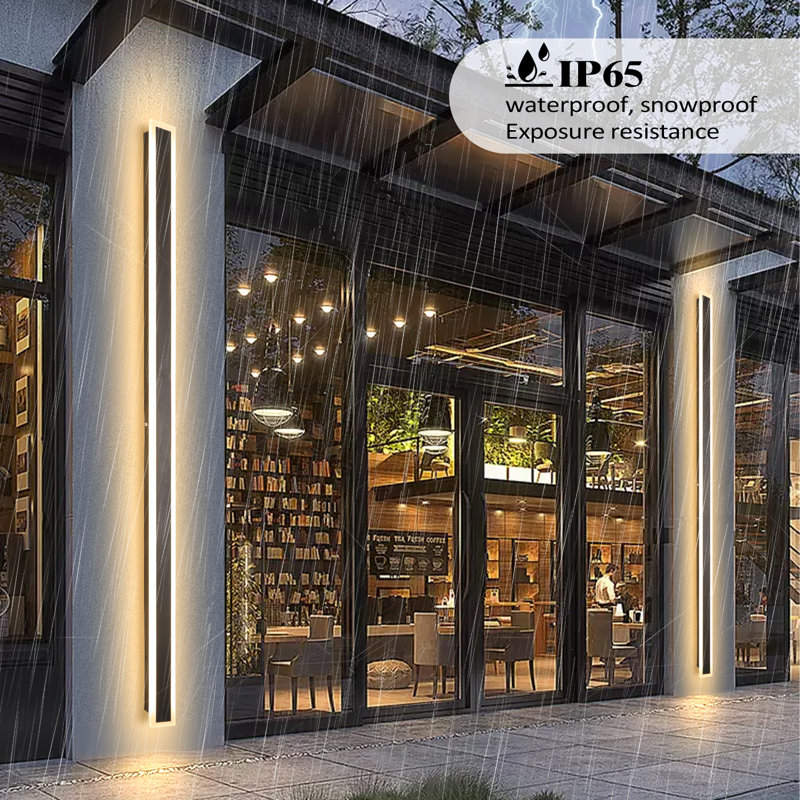 Modern Outdoor Wall Sconce LED Dimmable Outdoor Wall Lights IP65 Waterproof Outdoor Sconces Wall Lighting for Porch Garage