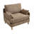 Chenille Upholstered Convertible Chair-87112320