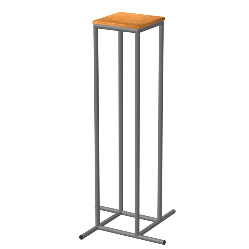 Holmestrand End Table, Natural Maple, Silver