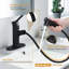 Robinet de salle de bain extractible, robinet de lavabo monotrou avec 3 modes de pulvérisation-102528286