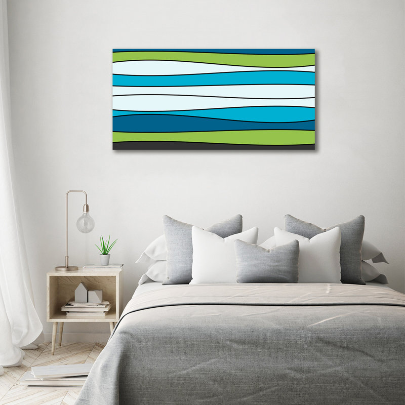 Colored Stripes - Wrapped Canvas Print