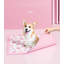 Lit floral pour animaux en polyester