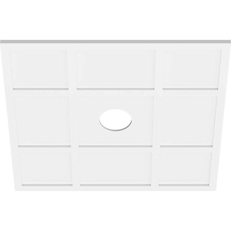 Médaillon de plafond contemporain Rubik, H 1 po x l 40 po x P 40 po
