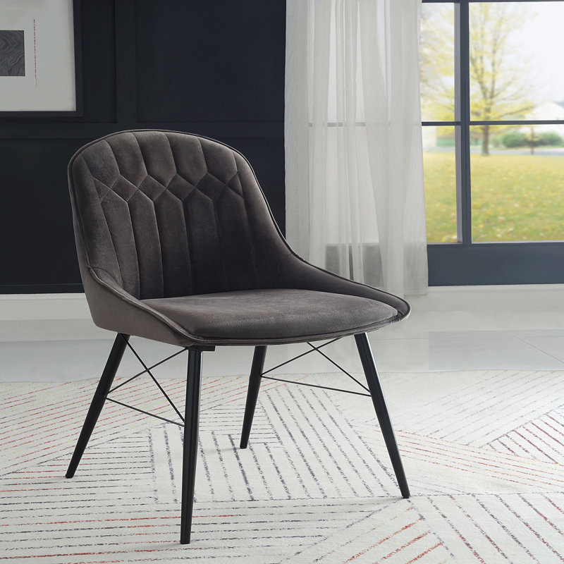 Ensemble de 2 chaises d'appoint en tissu et finition