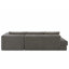 Canapé d'angle modulaire en L avec coussins double couche-1284945437