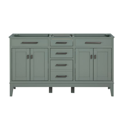 Anglet 60" Double Bathroom Vanity Base Only
