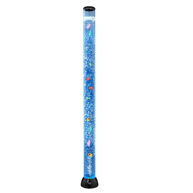 Bubble Tube Lamp Lampe aquarium 16 pi 5 couleurs pour soulagement apaisant, 59.45"