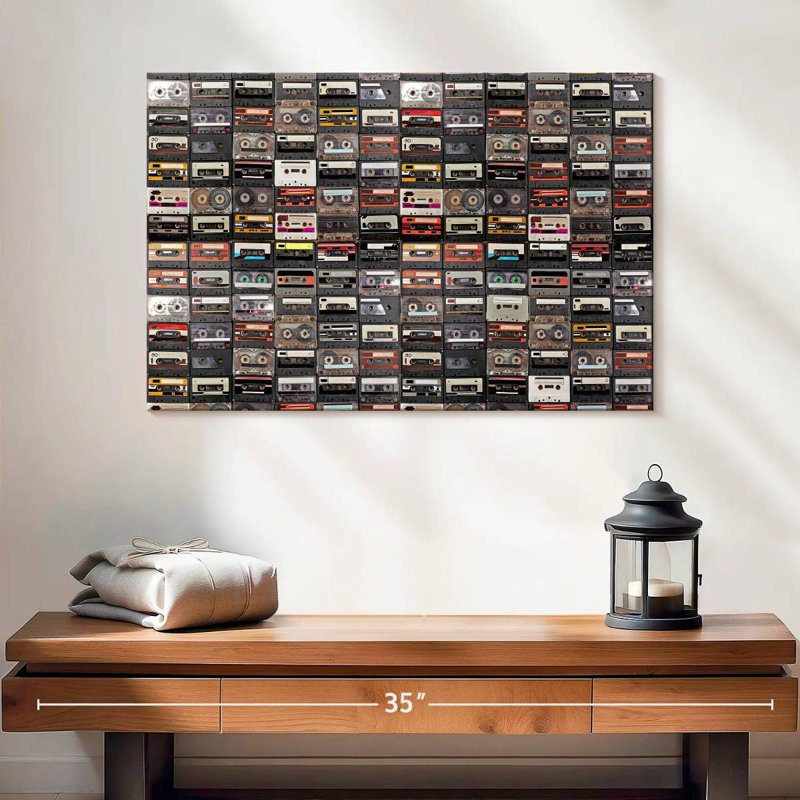 Abarca Audio Cassettes Collection, 16" H x 24" W