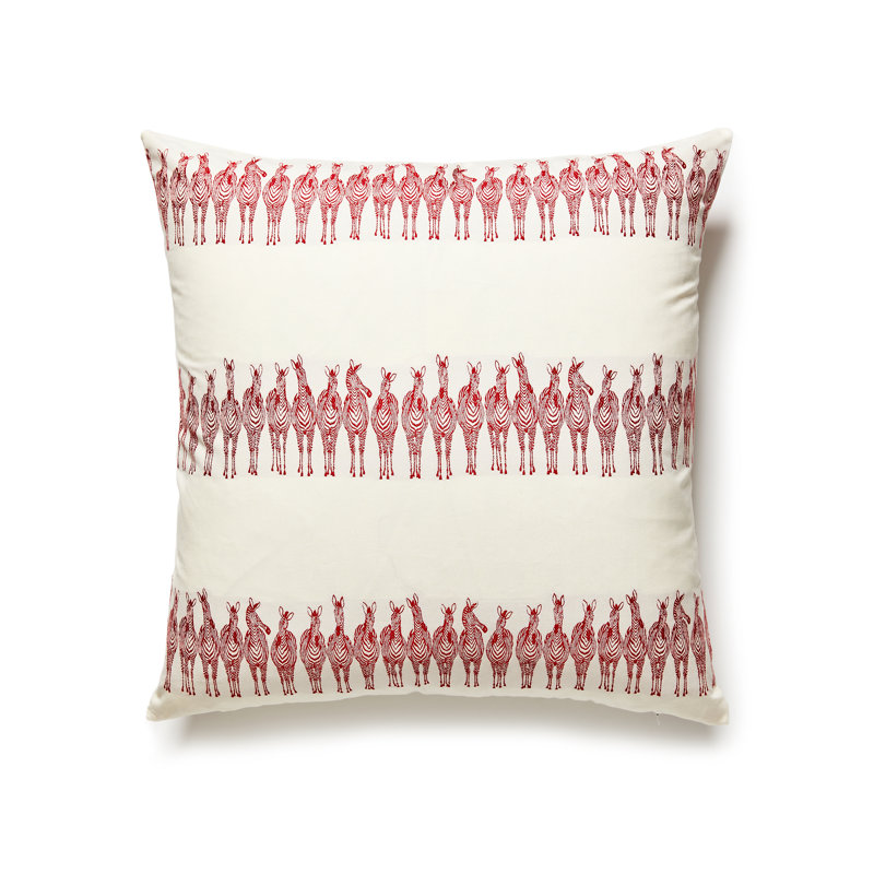 ZEBRAS ON PARADE PILLOW
