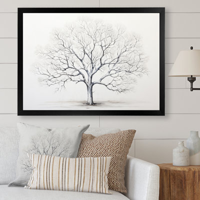 " White Tree Monochrome Simplicity "