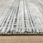 Tapis texturé gris et bleu à motif de viscose et de laine Solveigh-186822098