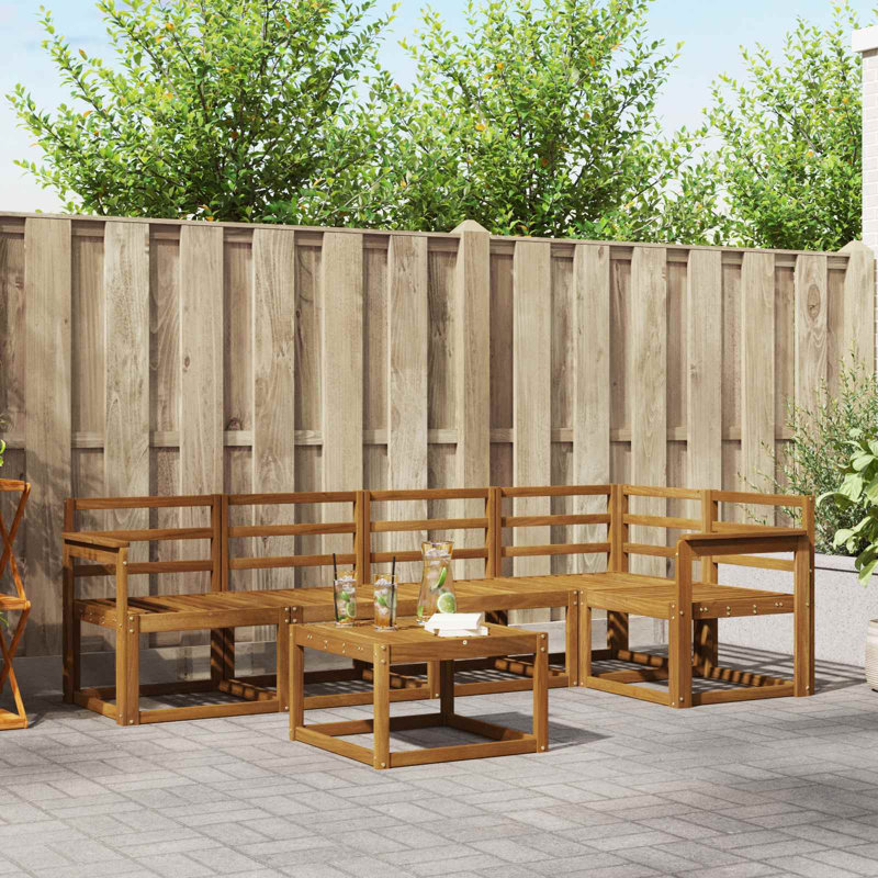Vidaxl Outdoor Sofa Set Sectional Garden Furniture Terrace Seating Modern