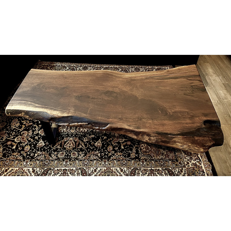 Large Natural Live Edge Walnut Coffee Table