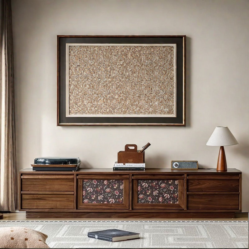 Medieval style TV cabinet