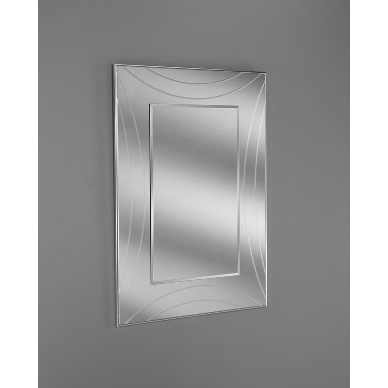 Wood Flat Wall Mirror