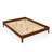 Woodmere Premium Queen Bed Frame, Solid Wood Platform Bed, Wood Slat Support, Tapered Solid Wood Legs, No Box Spring Needed, Mid-Century Modern Style, Easy Assembly (Walnut)-1638308706-1638308705
