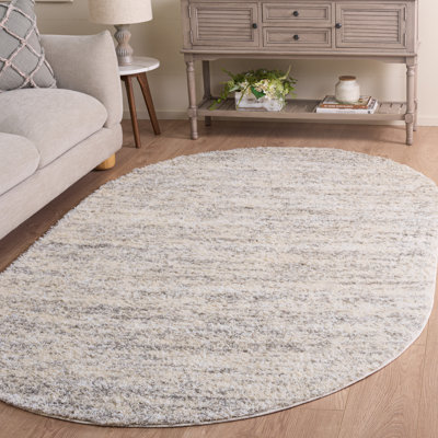 Tapis ivoire / gris clair Presler