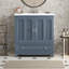 Meuble-lavabo 30 po avec lavabo en céramique-909929620