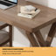 Bureau de direction en L en bois massif brun noisette-1809845839