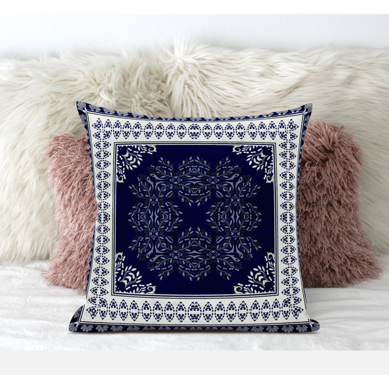Housse et insert de coussin carré Window Window, 20 po X 20 po, Magenta / crème
