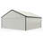 Double Garage Metal Shed With Side Entry Door-112833815