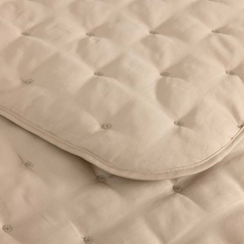 Triomphe Bedding, Queen Coverlet/Bedspread, Tan